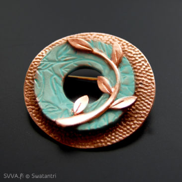 SVVA jewelry copper brooch
