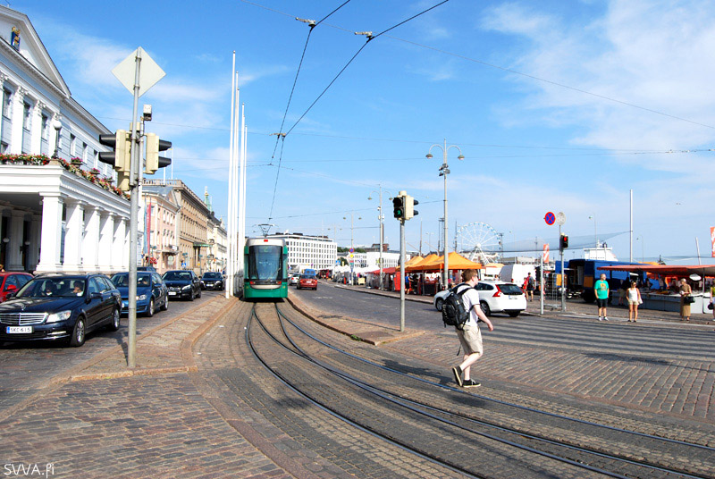 Always busy around the Market Square