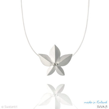 Silver jewelry pendant Orchidea