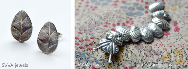 svva-jewels-silver-brooch-caterpillar-earrings-leaves