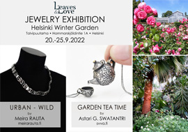 Leaves & Love Jewelry Exhibition 2022 at Helsinki Winter Garden