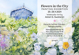 Painting Exhibition ‘Flowers in the City’ • Watercolor Art by Astari G. Swatantri
