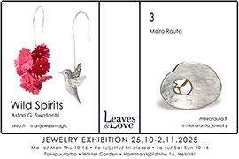 Invitation: Leaves & Love Jewelry Exhibition 2025 at Helsinki Winter Garden